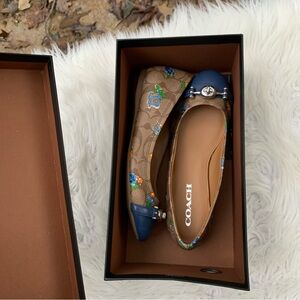 Coach Lelia Women's Floral Ballet Flats Size 5.5